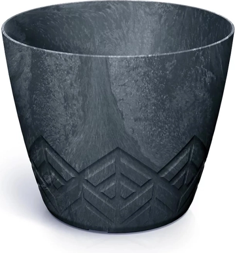 Bloempot met betoneffect, antraciet, diameter 11,9 cm