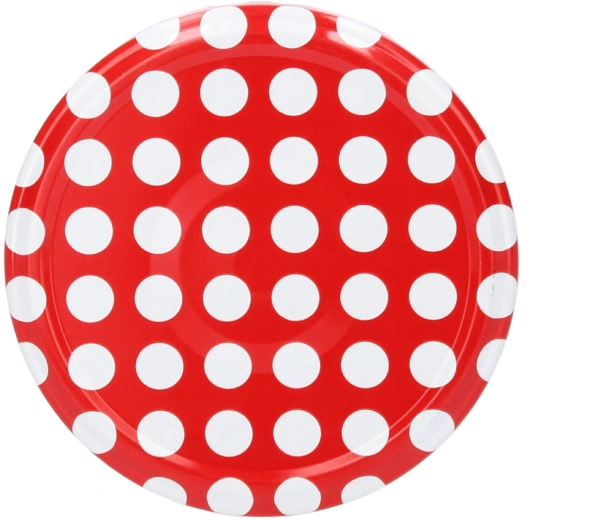 Deksel voor weckpotten Twist 82 mm Groszek (stipjes), 6 stuks