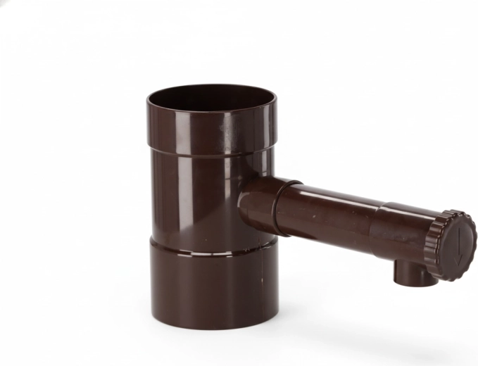 Bruine regentonvanger 100 mm