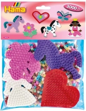 HAMA Midi strijkkralen – 3000 stuks en 4 vormplaten