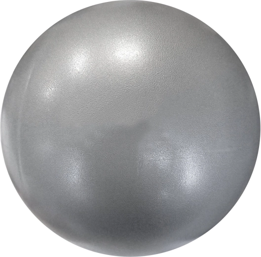 Opblaasbare overball revalidatiebal 20 cm metallic zilver - 1 stuk