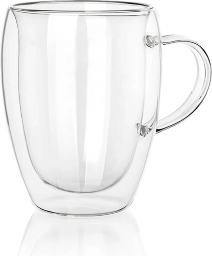 Glazen dubbelwandige mok Doblo 350 ml