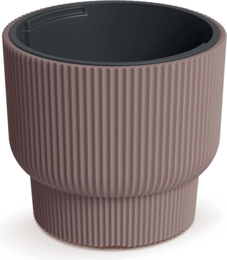 Bloempot met inzet Milly 30 cm marsala