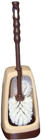 WC-set met vierkante houder en borstel 7 cm met randreiniger