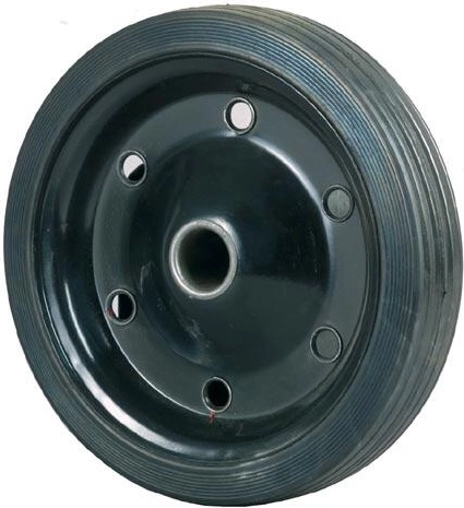 Massief wiel voor steekwagen 250 × 30 mm met metalen velg