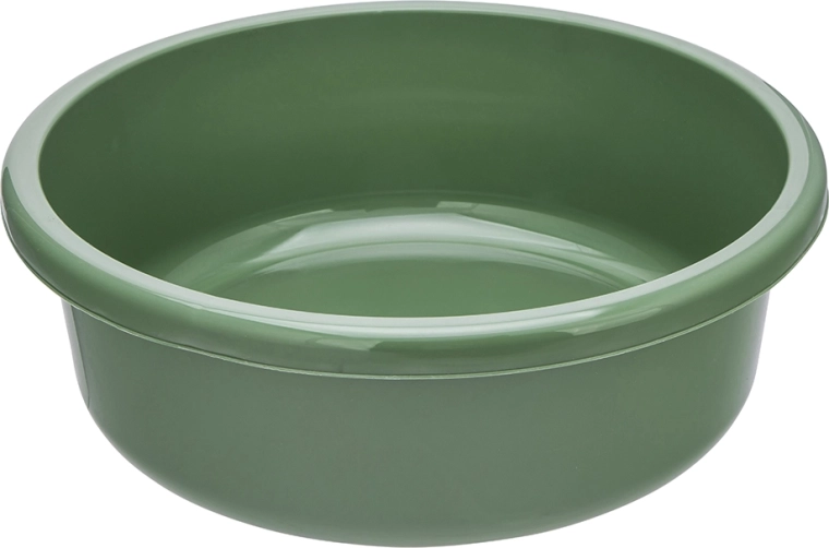Ronde keukenkom 41 cm 13,5 l saliegroen