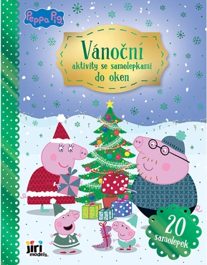 Kerstactiviteiten met statische raamstickers Peppa Pig
