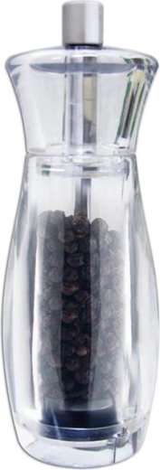 Mechanische pepermolen, metaal en kunststof, 14 cm