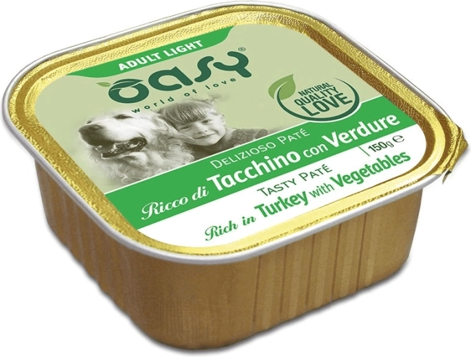 Oasy Tasty Paté Adult Light met kalkoen en groenten 150 g