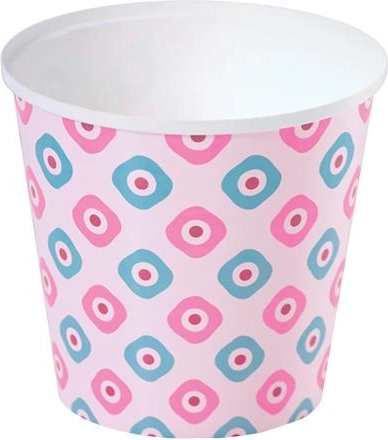 Bloempot met print, diameter 13 cm