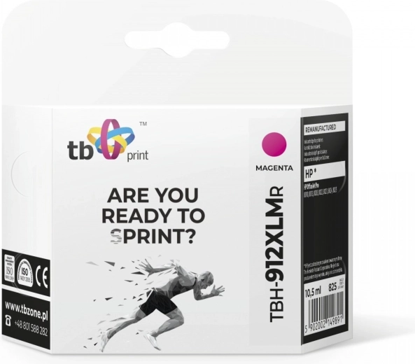 Purper inkt voor HP OfficeJet Pro 8025, compatibele vervanging 912XL