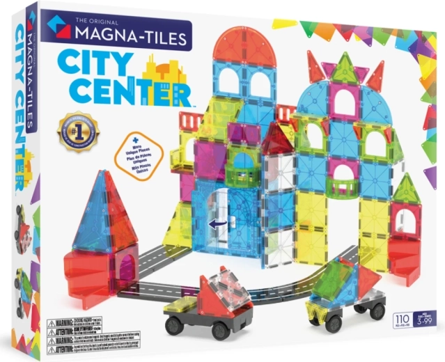 MAGNA-TILES magnetische bouwset stadscentrum (110 stuks)