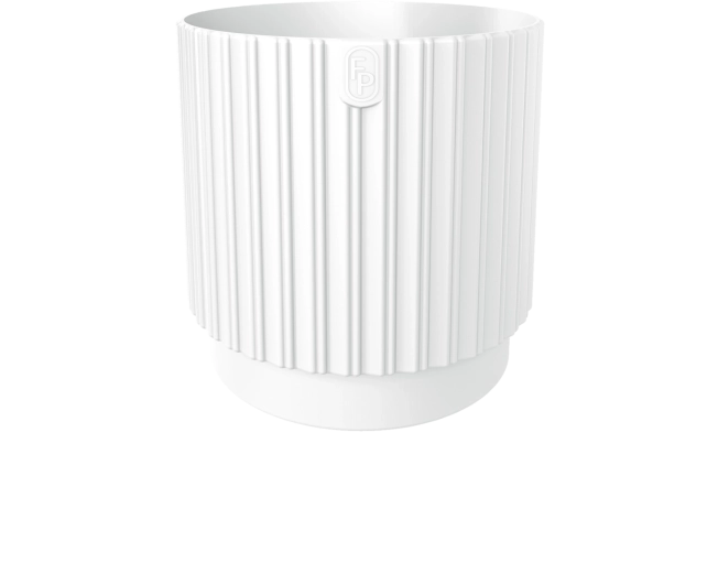 Bloempot MIKA Cyli Petit ECO Recycled 14 cm wit