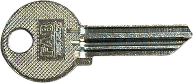 Sleutelblank R12 nikkel voor cilindersloten