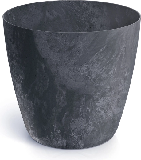 Bloempot met betoneffect 13,8 cm antraciet