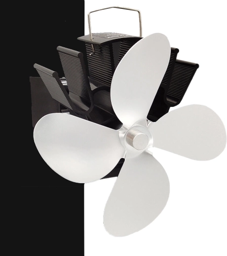 GAMA kachelventilator voor rookkanaal, thermo-elektrisch, zilverkleurig