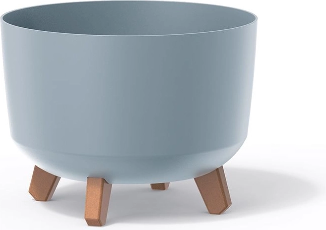 Bloempot Gracia 33,9 cm lichtgrijs met betoneffect