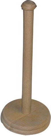 Houten standaard voor keukenpapier 33 cm van beukenhout