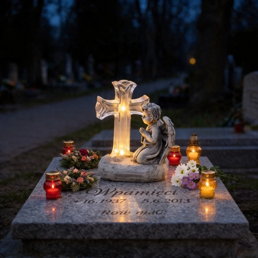 Decoratief beeldje Modlitwa Krzyża met LED-verlichting - 1 stuk