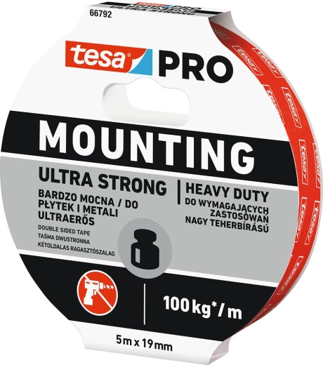 Montagetape Ultra Strong 19 mm × 5 m Tesa