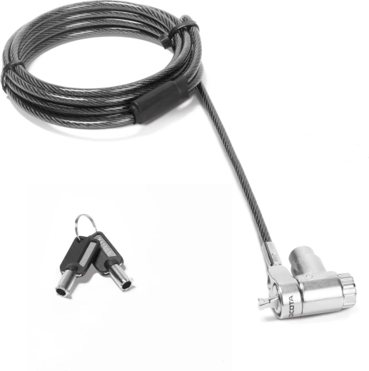 Dicota universeel kabelslot 3-in-1 met sleutel