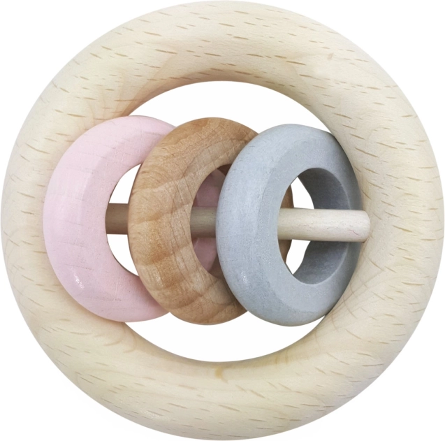 Hess rammelaar drie ringen roze