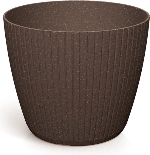 Bloempot Lamia Eco Wood 29,5 cm – koffie
