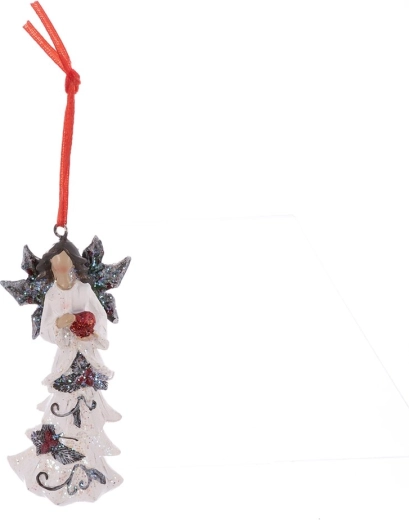 Keramische kerstengel – hangdecoratie 11 cm