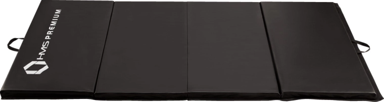 Opvouwbare fitnessmat HMS Premium MGS01, zwart