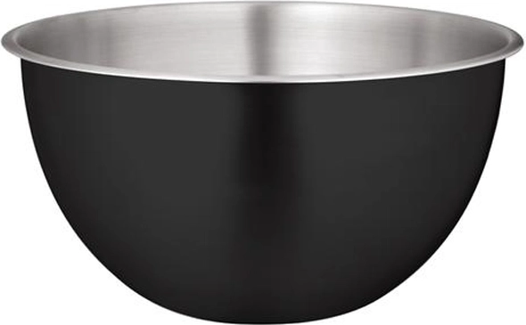 Kom van roestvrij staal in matte zwart, 25 cm