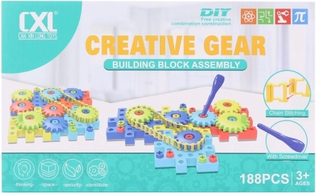 Schroefconstructieset voor kinderen, 188 onderdelen