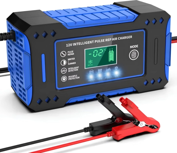 Microprocessorgestuurde automatische acculader voor autobatterijen NIU126 Blue 12/24 V 6 A