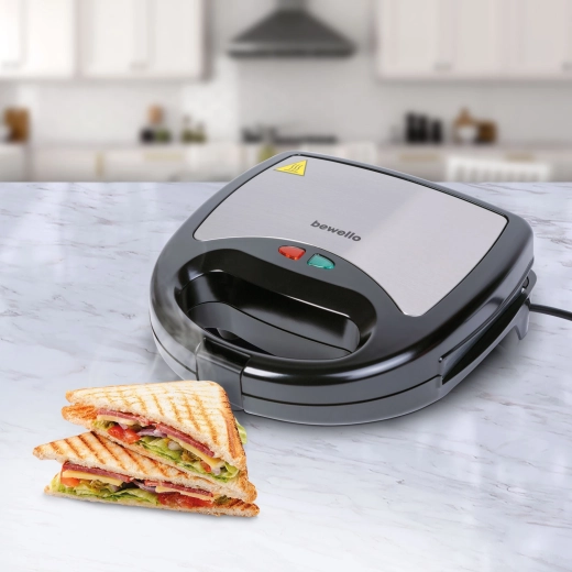 Sandwichmaker 3-in-1 voor sandwiches, wafels en grillen