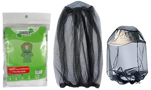 Net voor imkerhoed/muskietennet 57 × 57 cm