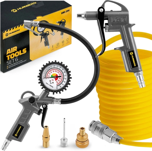 Pneumatisch gereedschapsset 6-in-1 voor HUMBERG-compressor