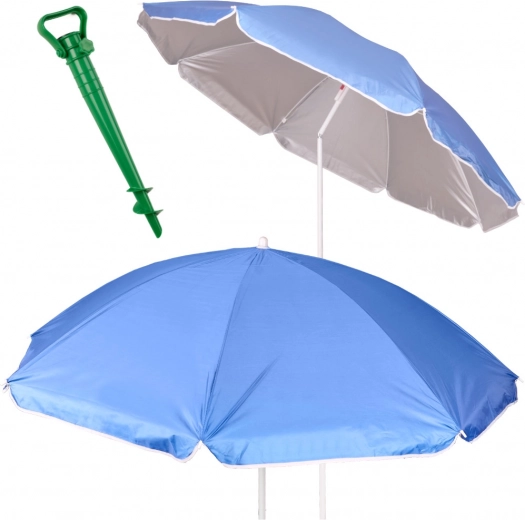 Strand- en tuinzonnescherm met UV-bescherming 150 cm, blauw
