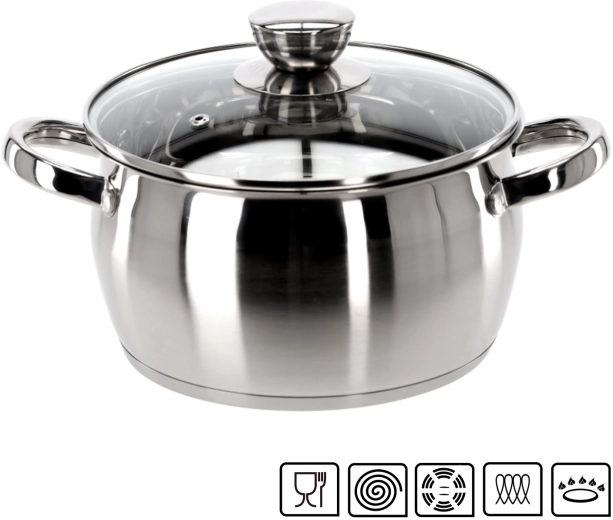 Roestvrijstalen pan met deksel Belly 2,5 l 20 cm