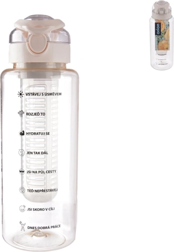 Tritan drinkfles met Loop-dop en fruitinzet 1 l