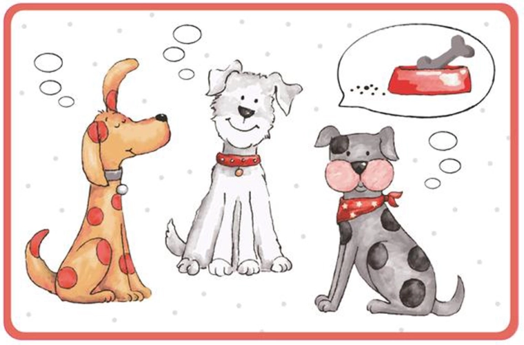 Kunststof placemat Toro met katten- en hondenmotief 44 × 28,5 cm