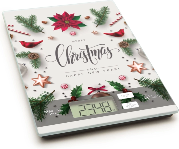 Kerstkeukenweegschaal Christmas
