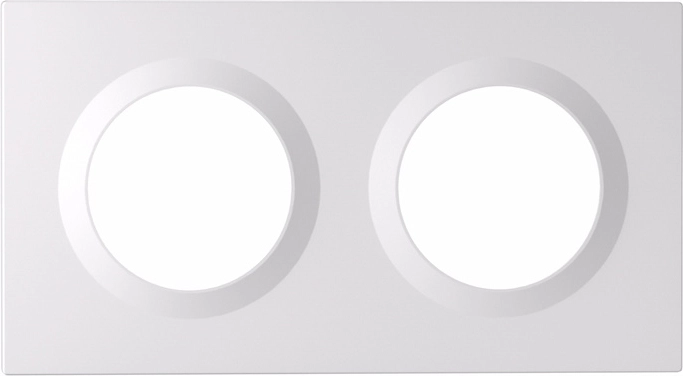 Afdekraam voor dubbele schakelaar SONOFF Orb EF2G, wit