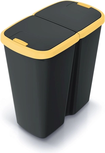 Prullenbak Compacta Q Duo 45 l met twee deksels