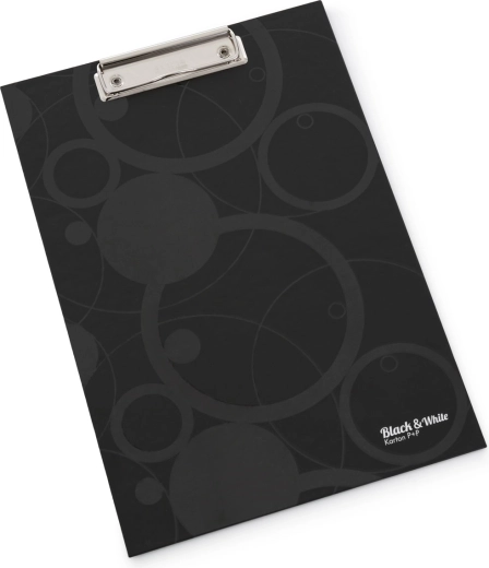 Schrijfmap A4 Zwart en Wit zwart