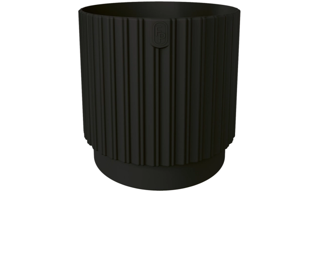 Bloempot MIKA Cyli Petit ECO Recycled 14 cm – zwart