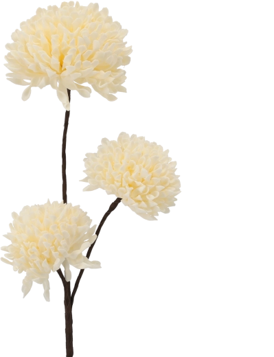 Decoratieve bloem 80 cm wit
