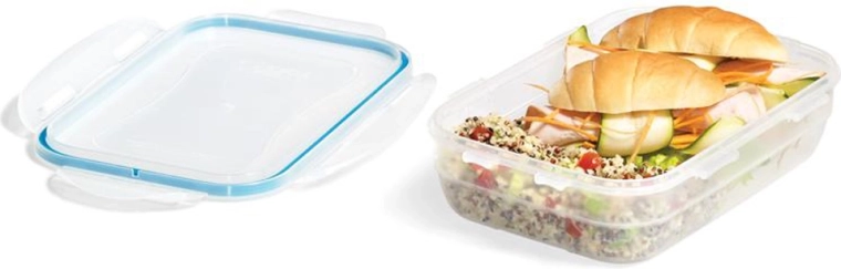 EASY MATCH rechthoekige voedseldoos 850 ml, turkoois