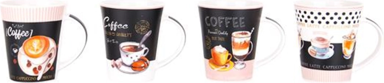 Keramische koffiemok 350 ml, diverse motieven