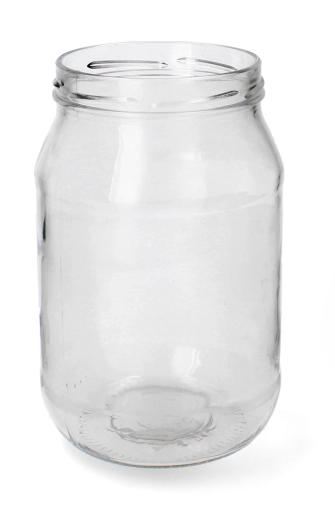 Glazen weckpot 1,7 l met brede opening 100 mm