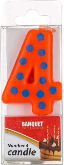 Verjaardagskaars nummer 4 MY PARTY