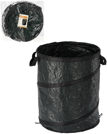 Opvouwbare tuinafvalmand 100 l groen met handgrepen